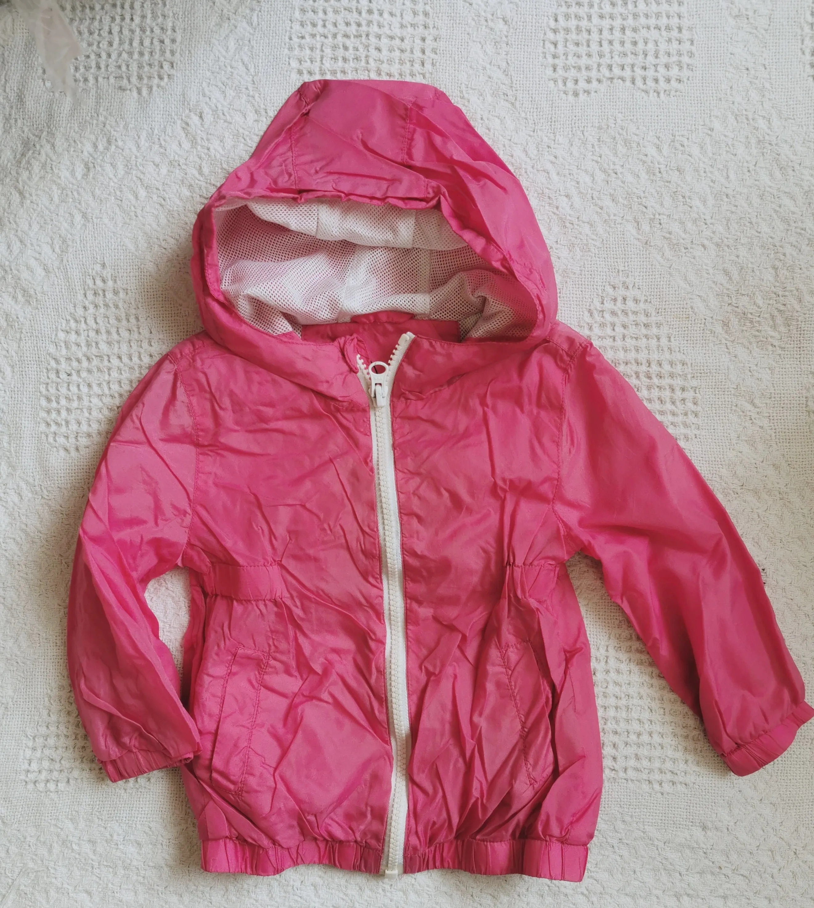 BABY GIRL SIZE 12 MONTHS - JOE FRESH, Pink Hooded Spring Jacket EUC B28