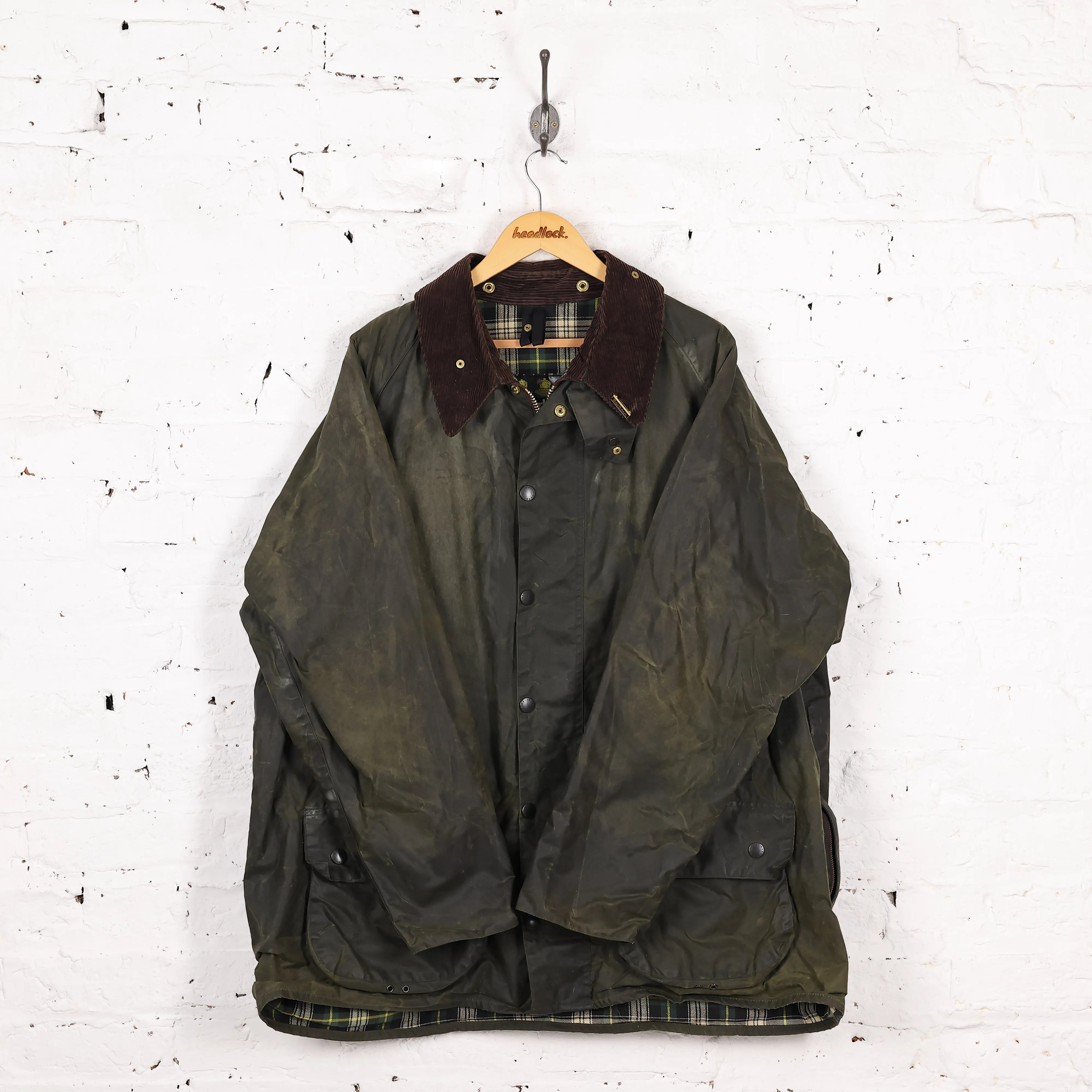 Barbour Beaufort Wax Jacket Coat - Green - XXXL