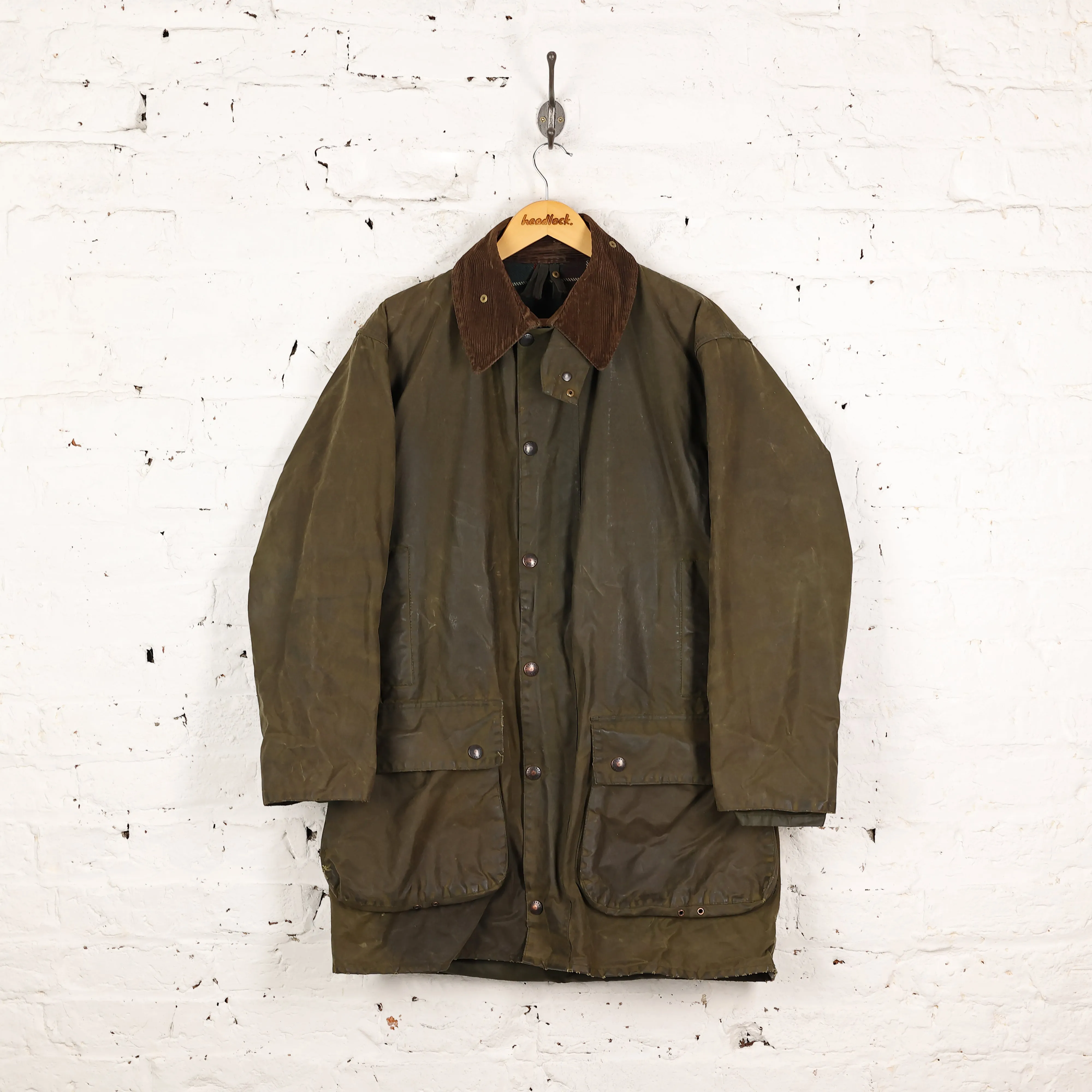 Barbour Northumbria Wax Jacket - Green - M