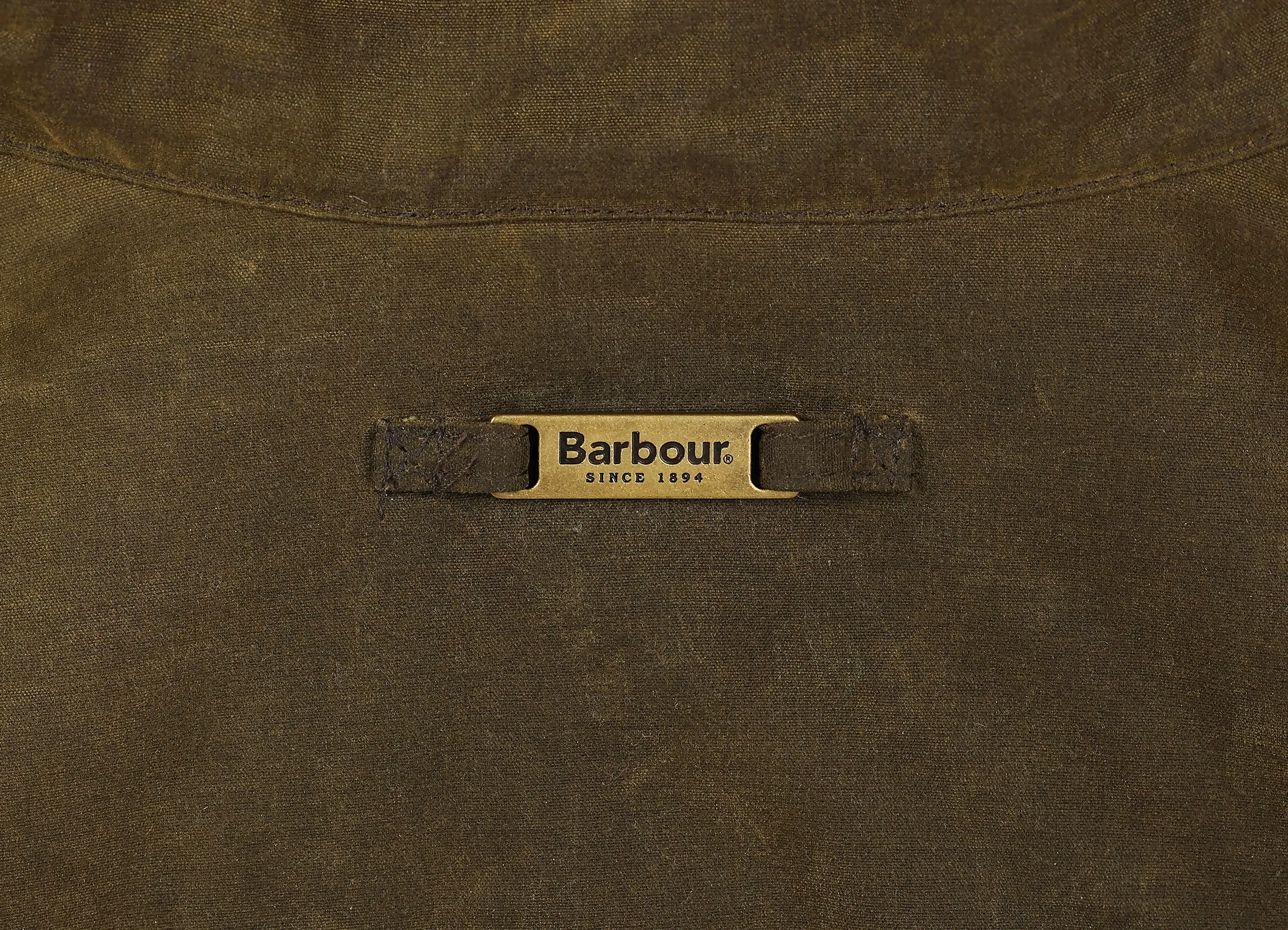 Barbour Ogston Wax Jacket Coat - Green - XXL
