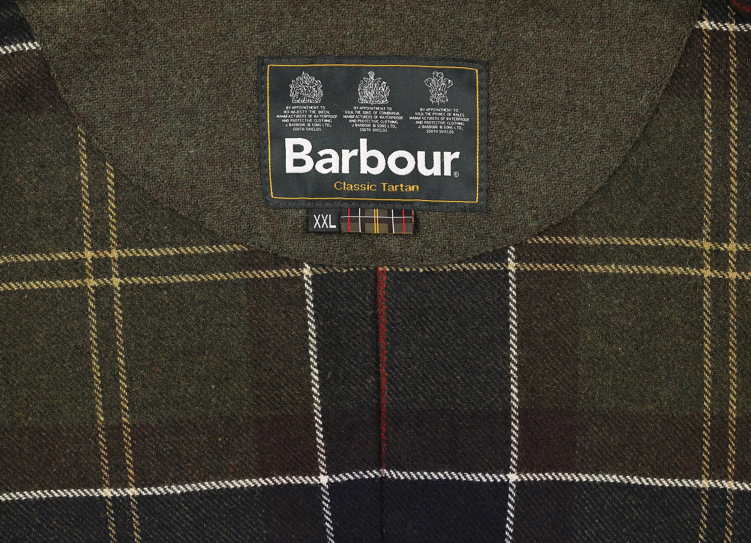 Barbour Ogston Wax Jacket Coat - Green - XXL