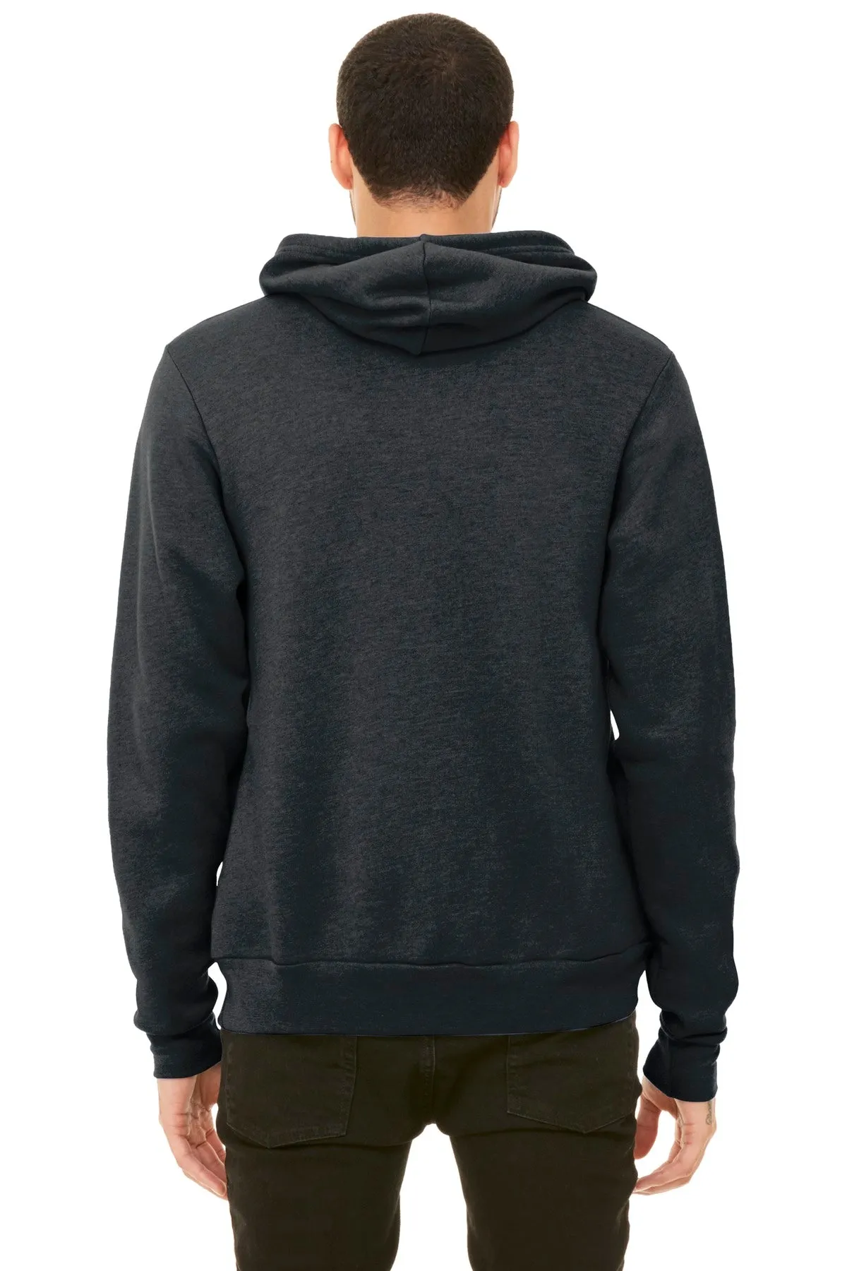 BELLA CANVAS  Unisex Sponge Fleece Pullover Hoodie. BC3719 Dark Grey Heather