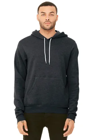 BELLA CANVAS  Unisex Sponge Fleece Pullover Hoodie. BC3719 Dark Grey Heather