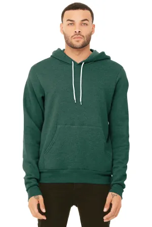 BELLA CANVAS  Unisex Sponge Fleece Pullover Hoodie. BC3719 Heather Forest