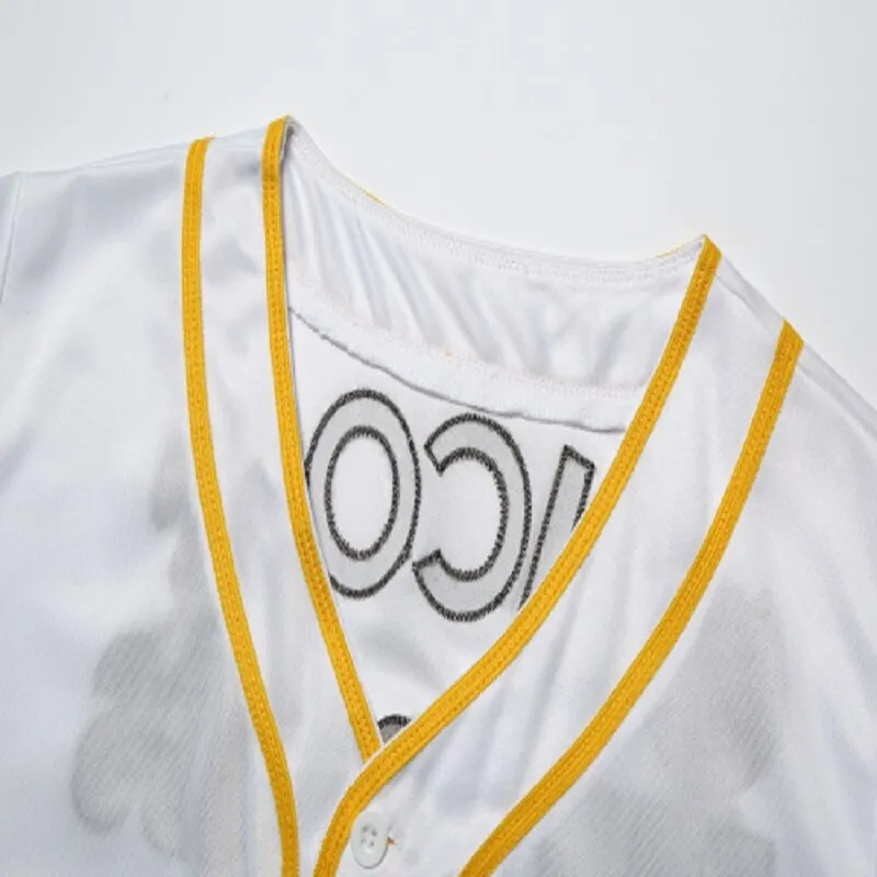 BG baseball jerseys Bad News Bears 12 Custom jersey Outdoor sportswear Embroidery sewing white Hip-hop Street culture