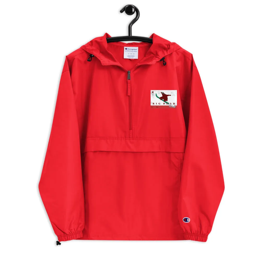 Big Bear Snowboarding Grizzly Flag Champion Packable Jacket