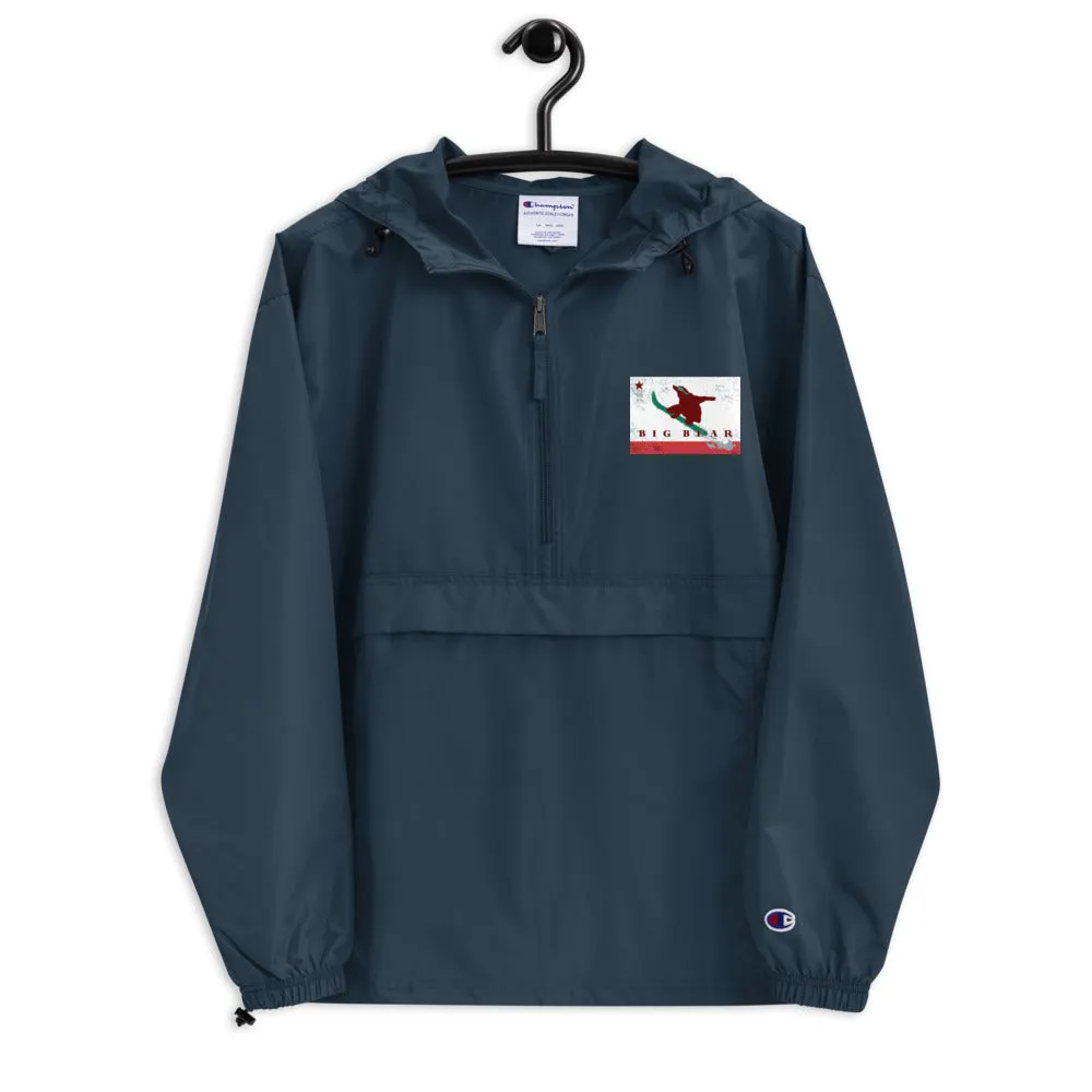 Big Bear Snowboarding Grizzly Flag Champion Packable Jacket