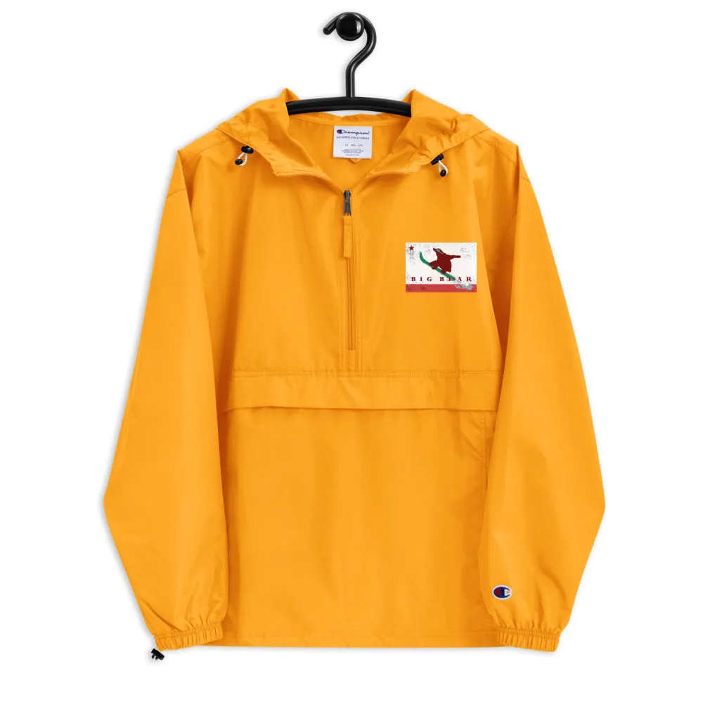 Big Bear Snowboarding Grizzly Flag Champion Packable Jacket