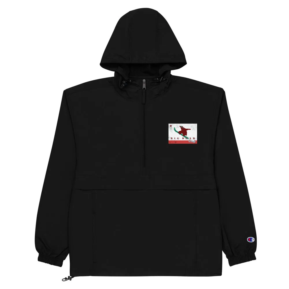 Big Bear Snowboarding Grizzly Flag Champion Packable Jacket