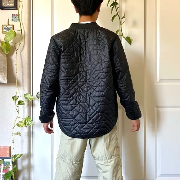 Black Nike Primaloft Quilted Bomber Jacket