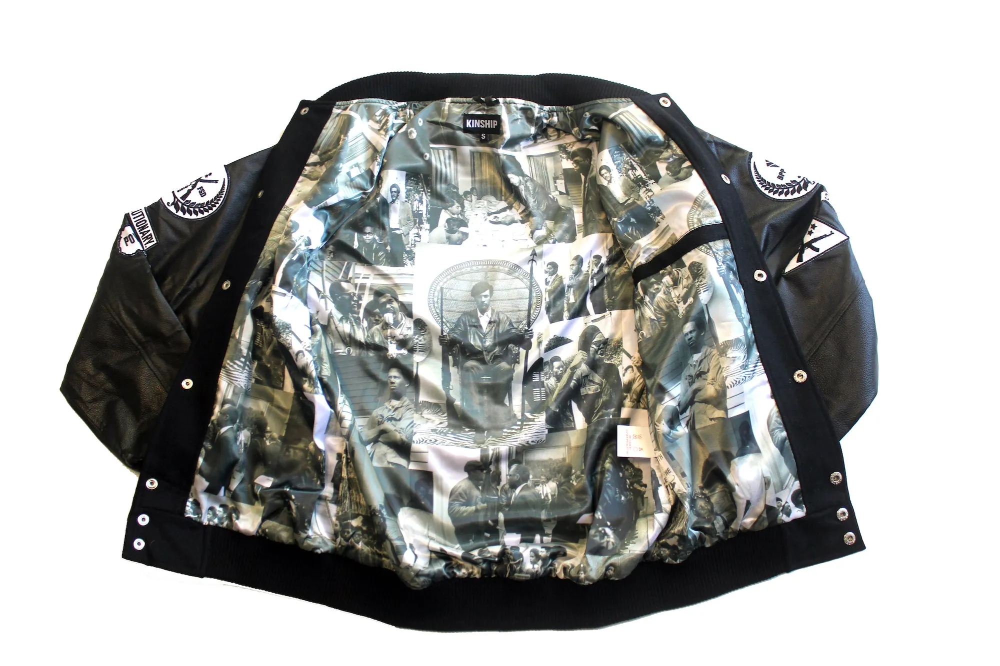 Black Panther Varsity Jacket Black Contrast