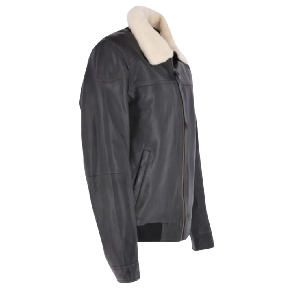 Black Vortex Bomber Jacket