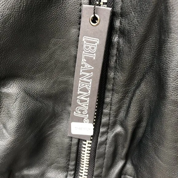 BlankNYC • Faux Leather Bomber Moto Jacket