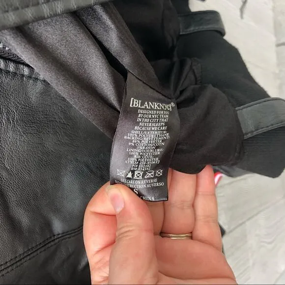 BlankNYC • Faux Leather Bomber Moto Jacket