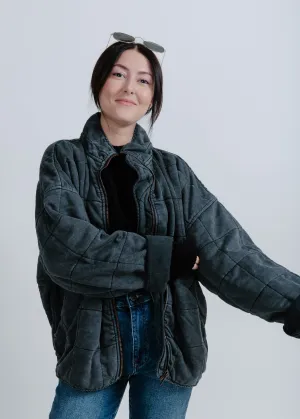 Bobbi Quilted Jacket - Charcoal