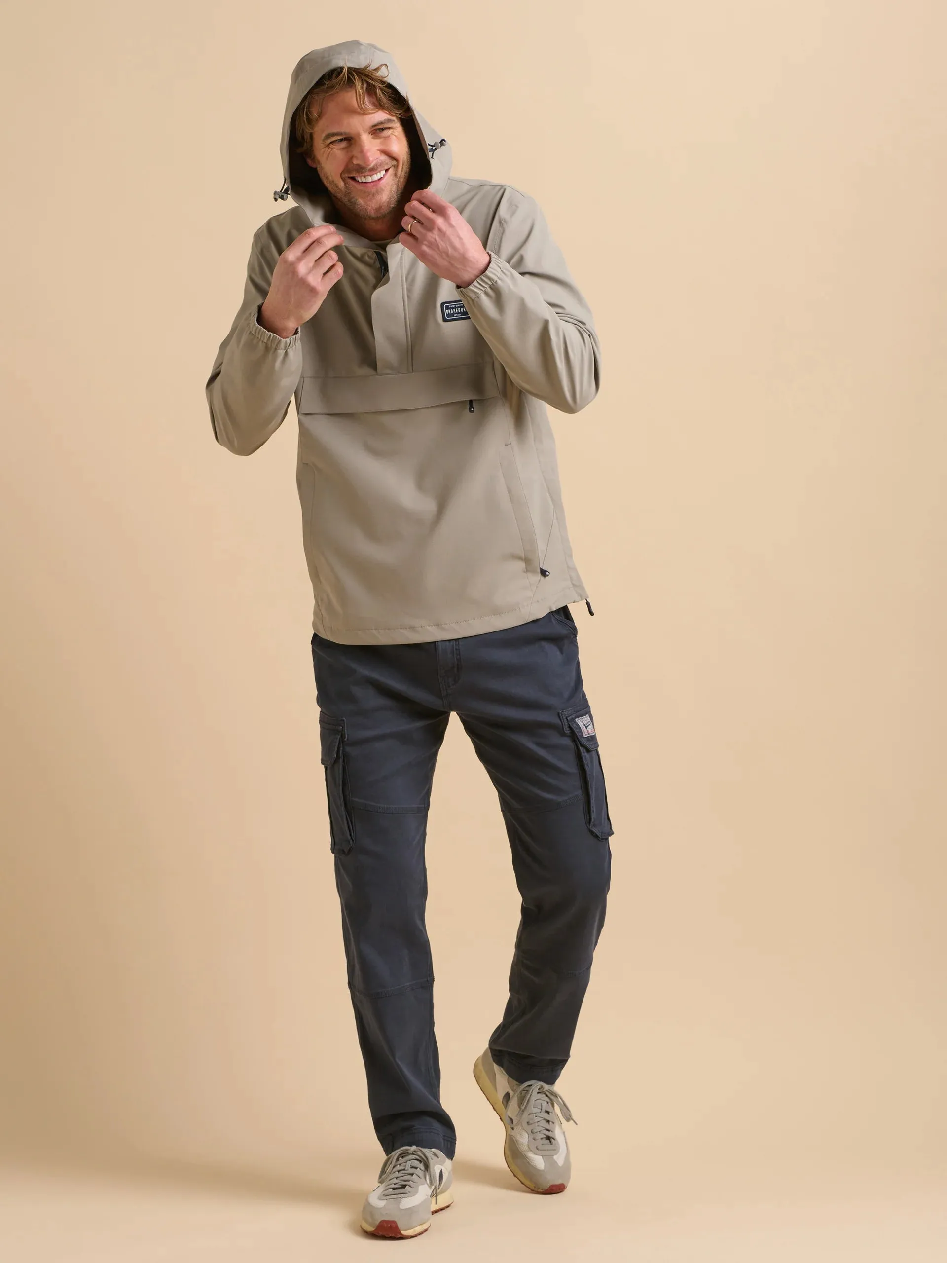 Brakeburn S Beige Over Head Jacket