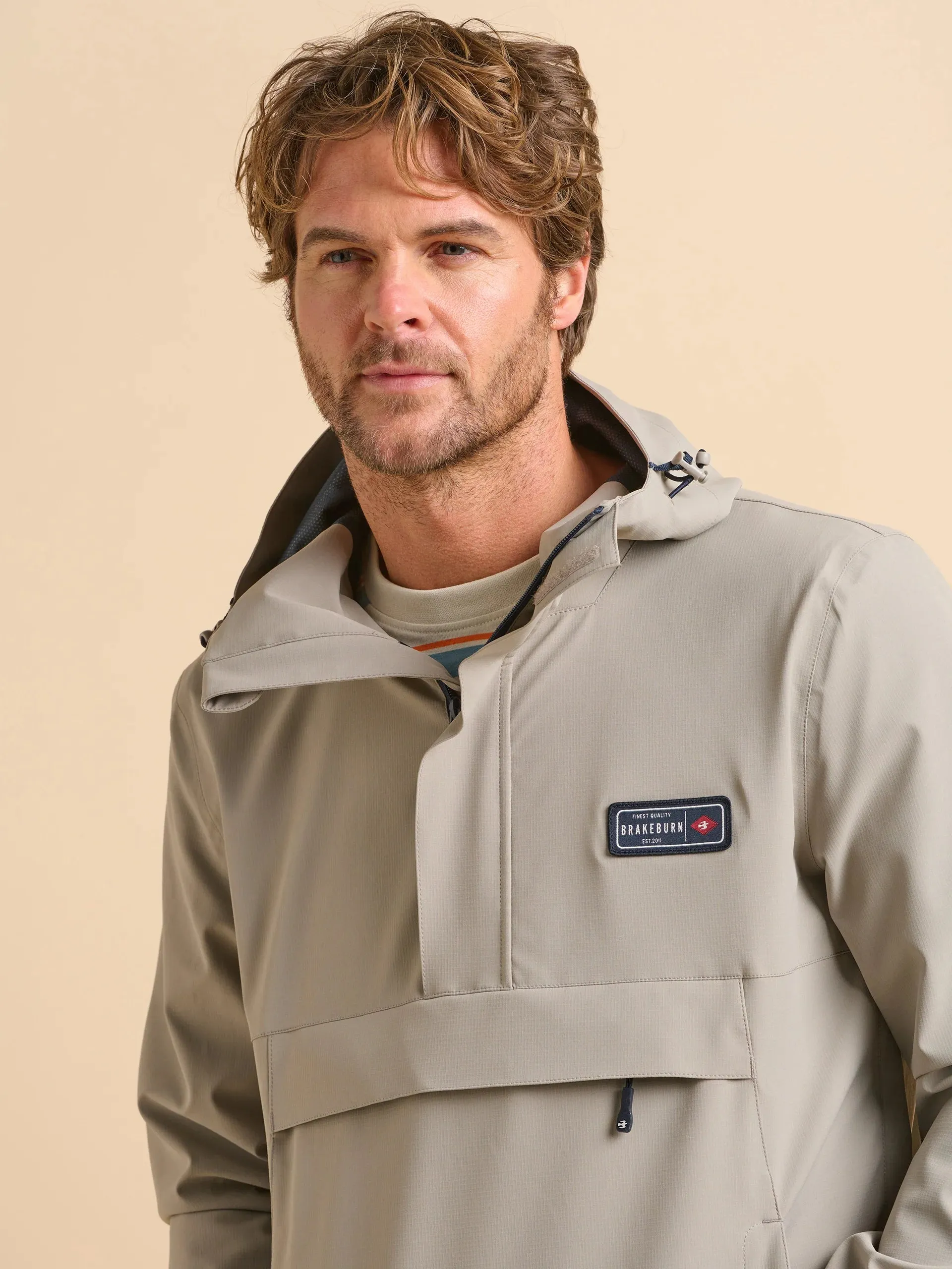 Brakeburn S Beige Over Head Jacket