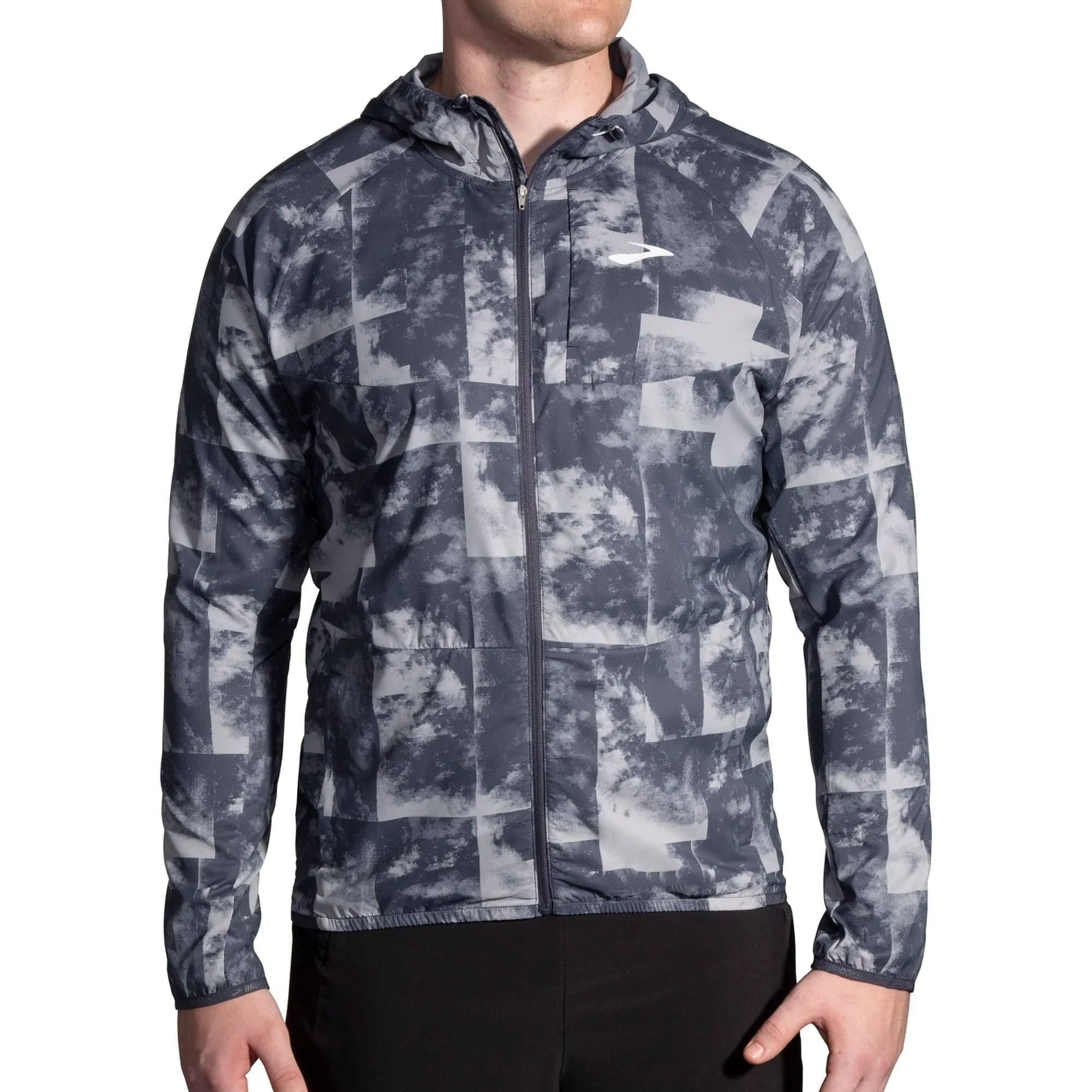 Brooks Canopy Mens Running Jacket - Grey