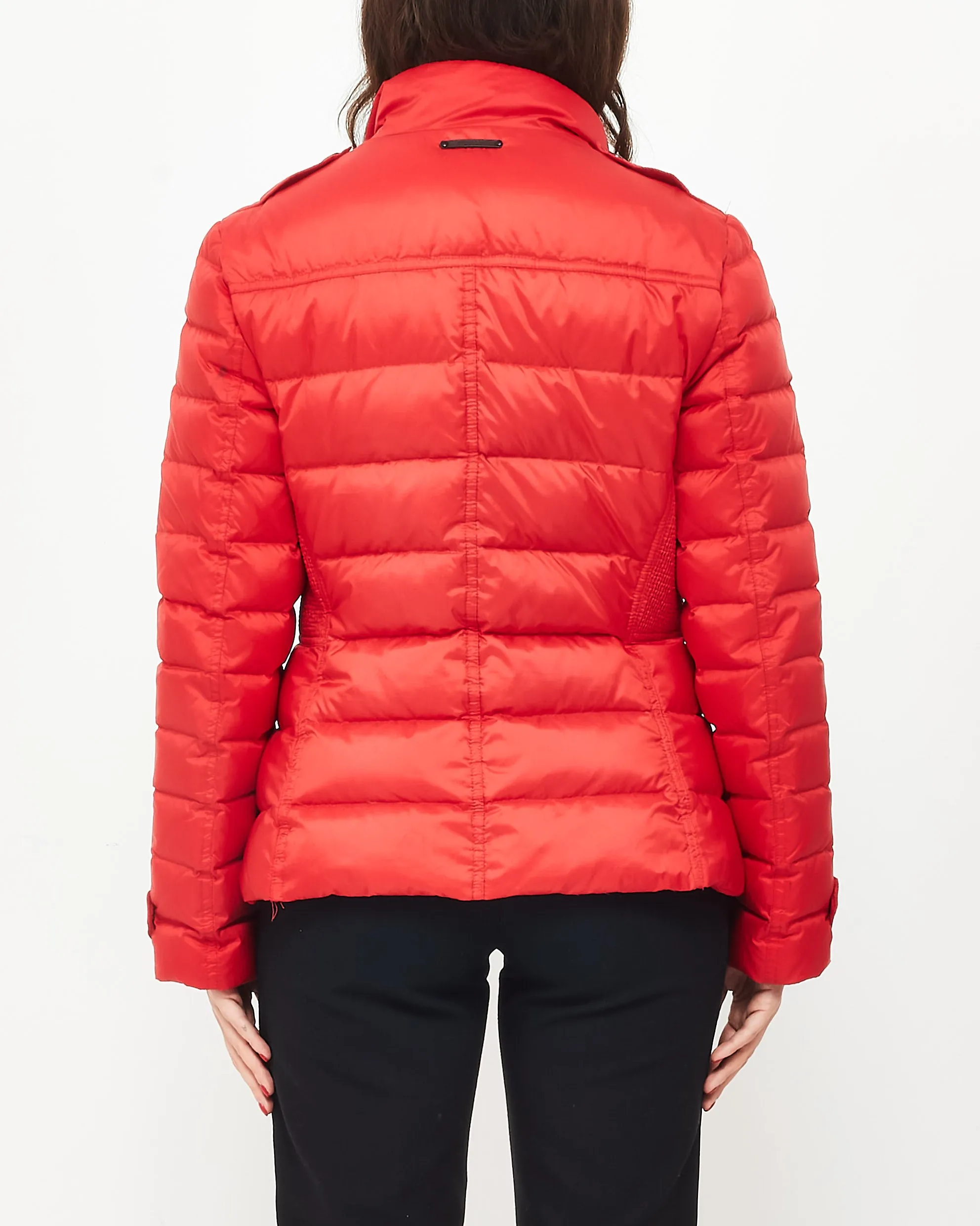 Burberry Red Puffer Jacket - XS