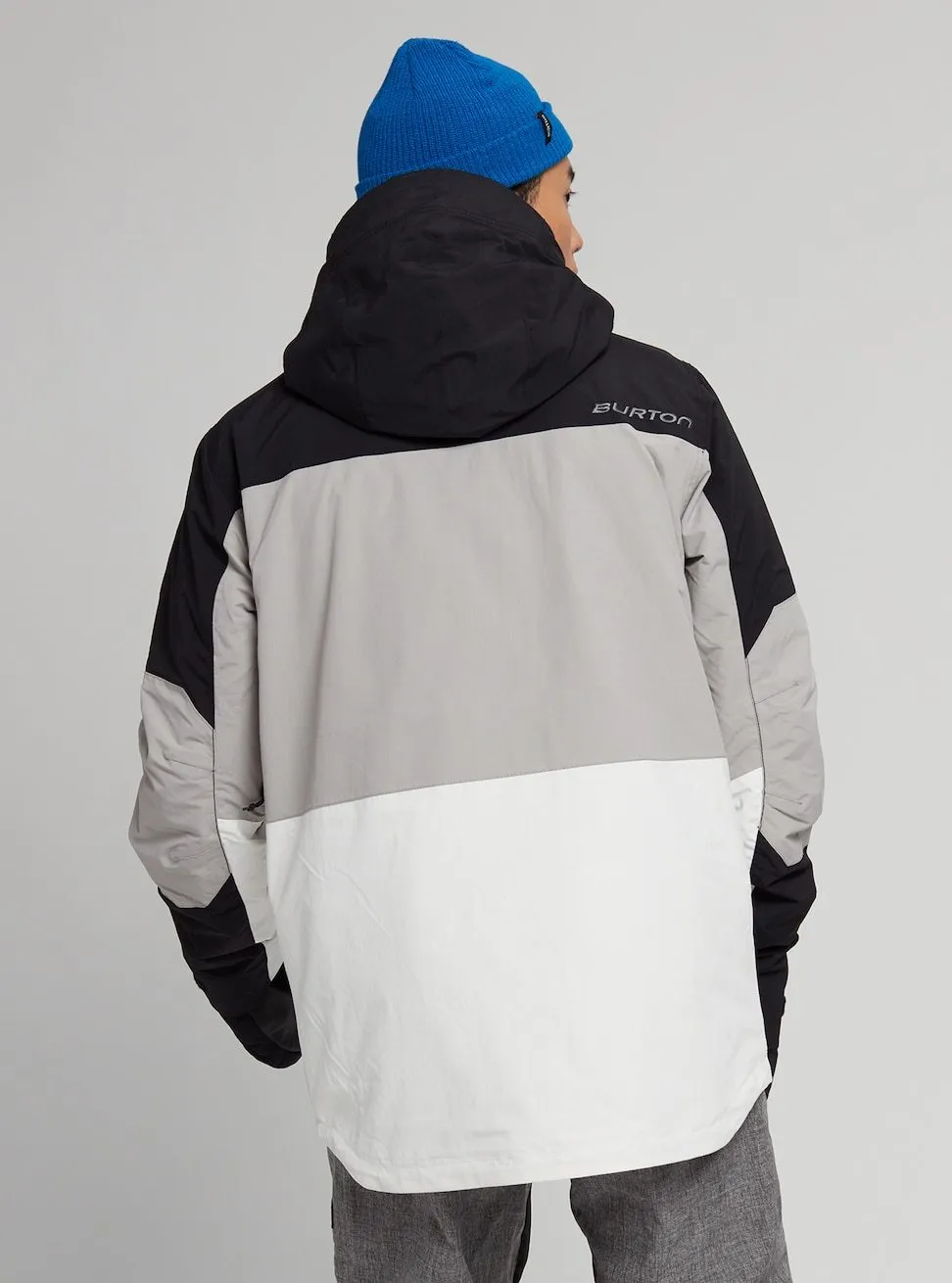 Burton Breach Mens Jacket Black / Iron Grey / Stout White