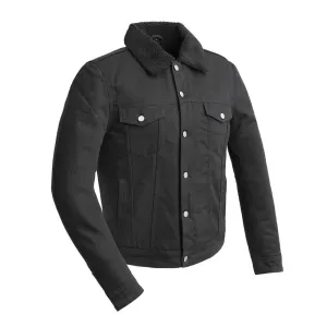 Cain - Men's Faux Shearling Twill Jacket