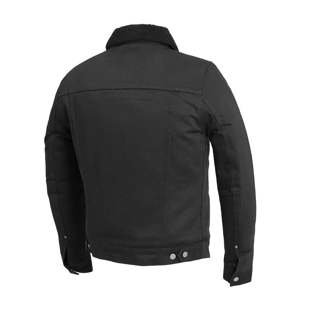 Cain - Men's Faux Shearling Twill Jacket
