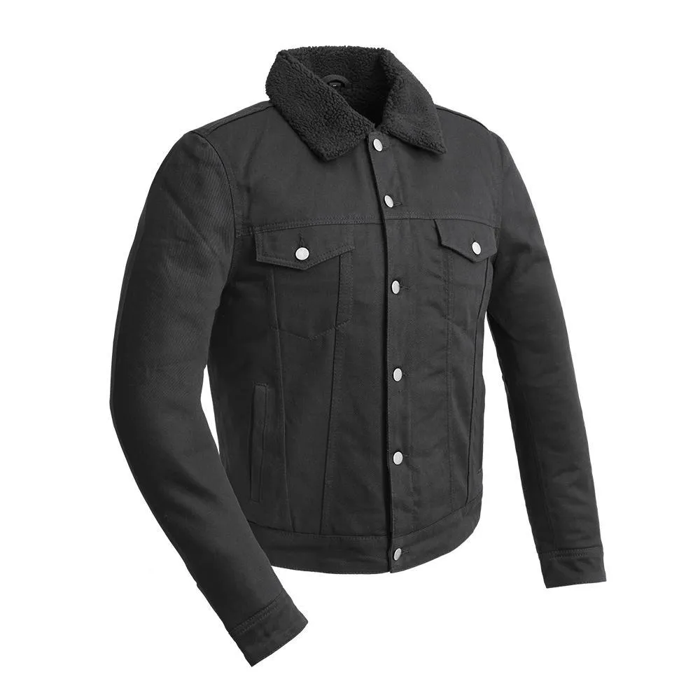 Cain - Men's Faux Shearling Twill Jacket