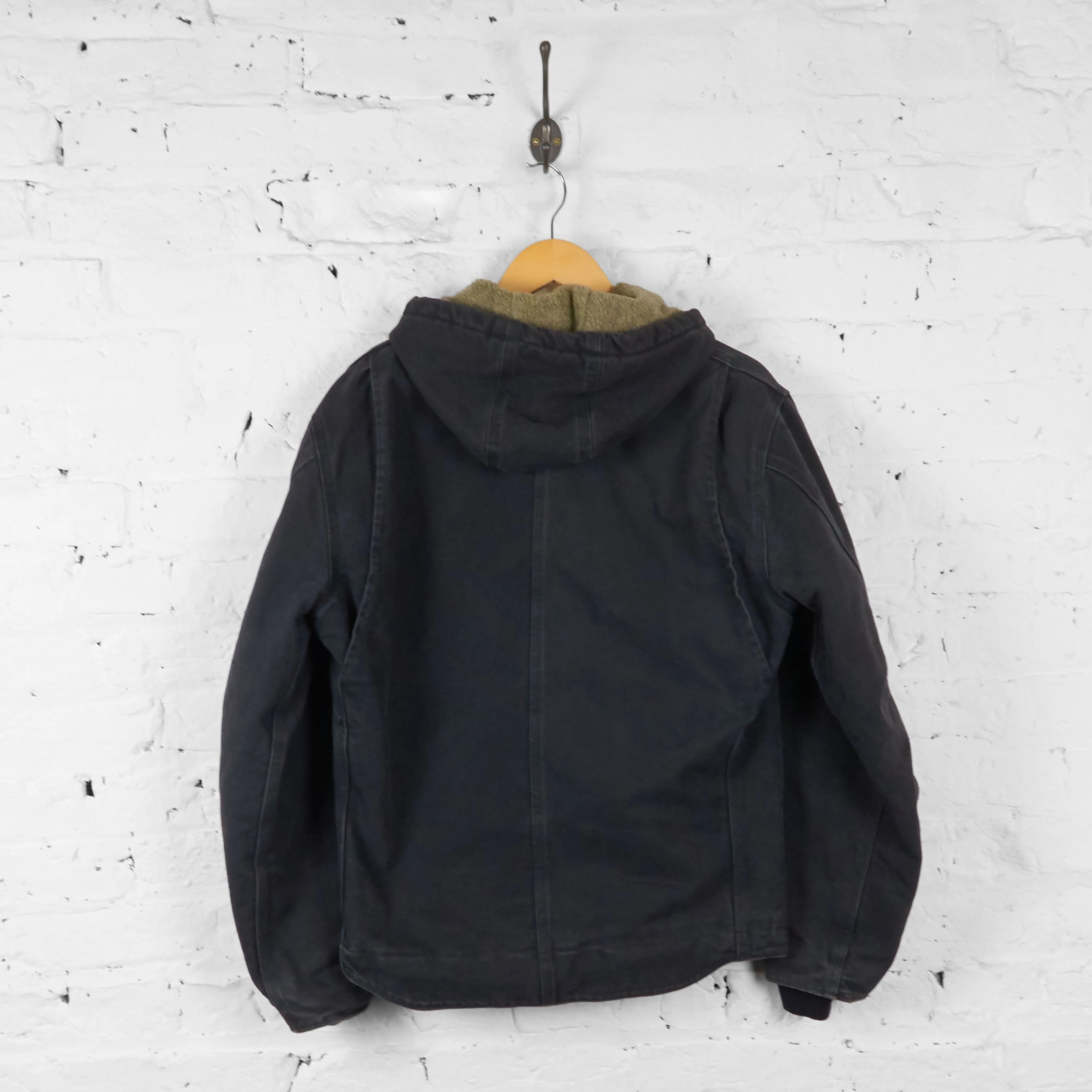 Carhartt Hooded Work Jacket - Black - M