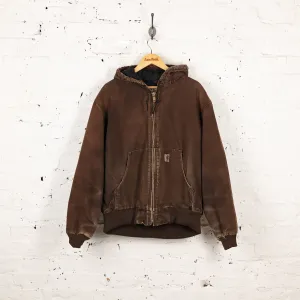 Carhartt Hooded Work Jacket - Brown - L