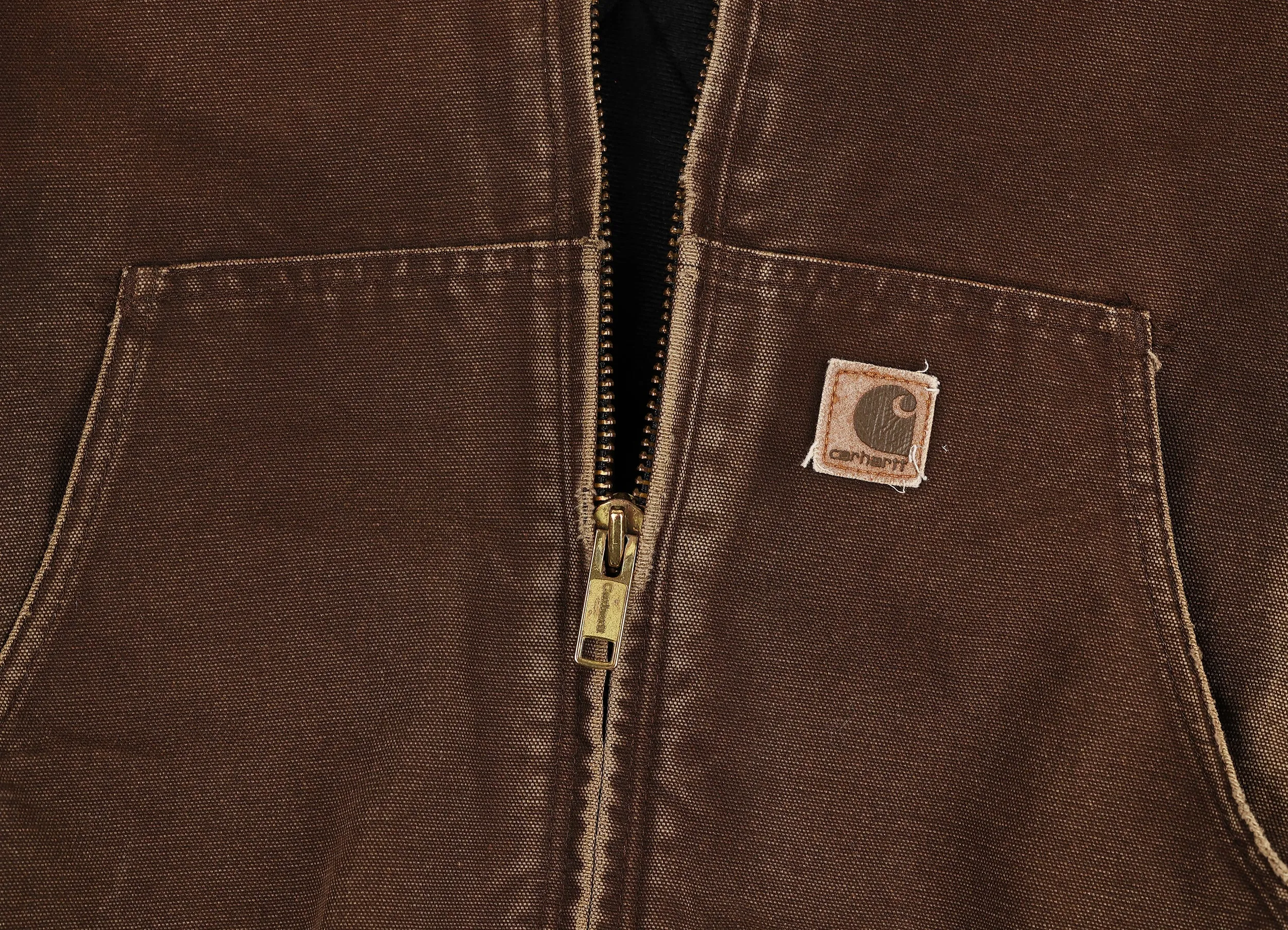 Carhartt Hooded Work Jacket - Brown - L