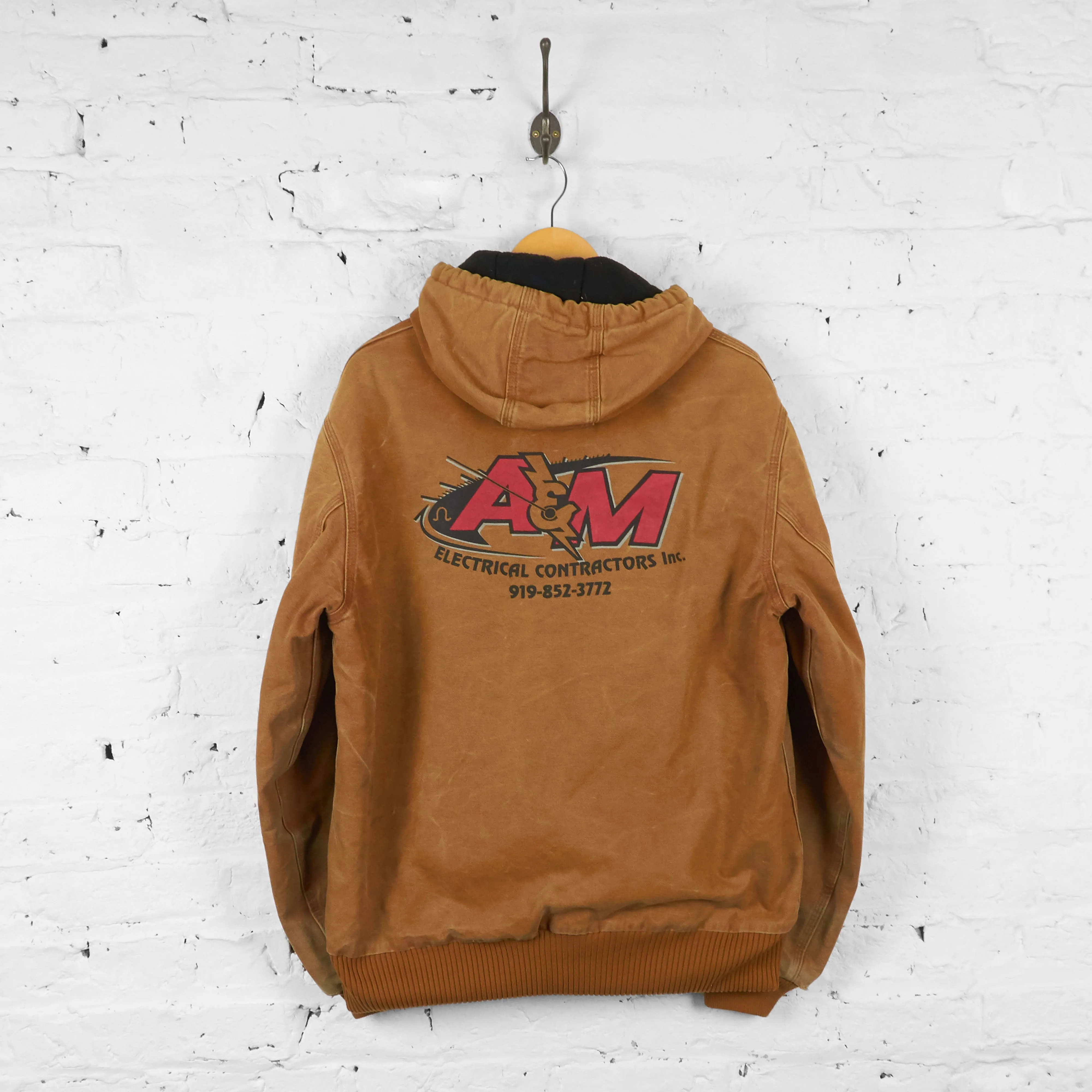 Carhartt Hooded Work Jacket - Brown - M