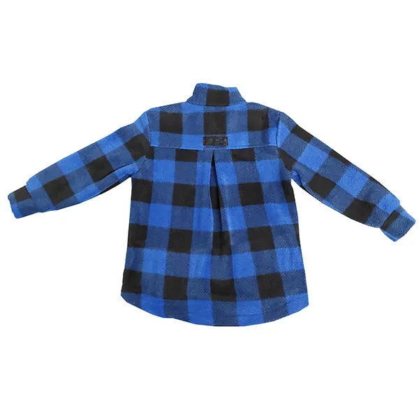 CHILD CAMP JACKET BUFFALO CHECK BLUE
