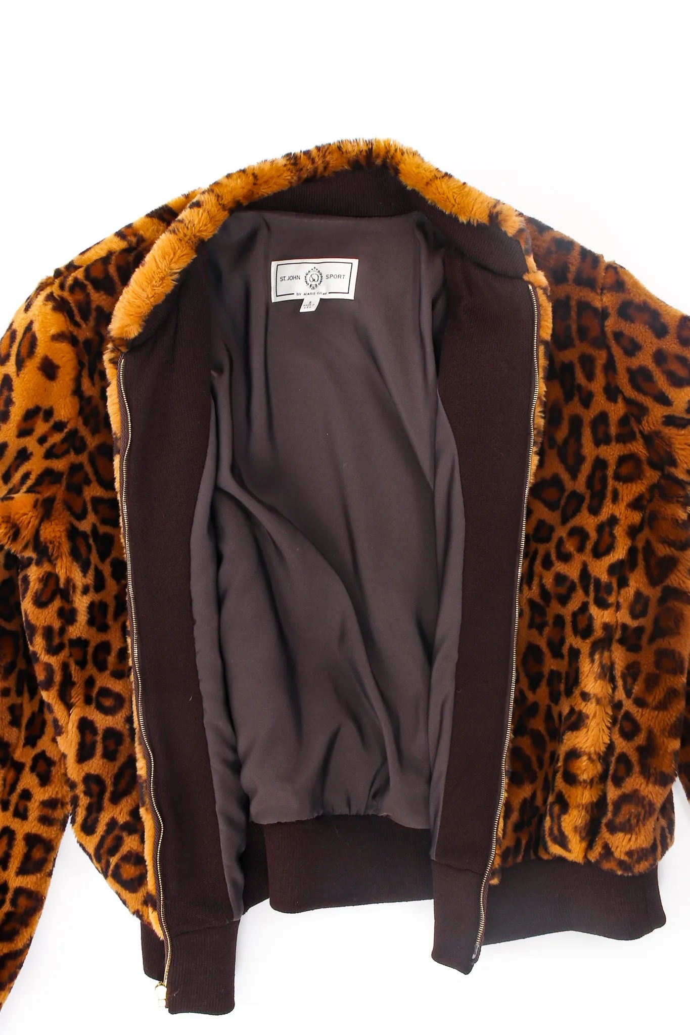 Chubby Faux Leopard Bomber Jacket