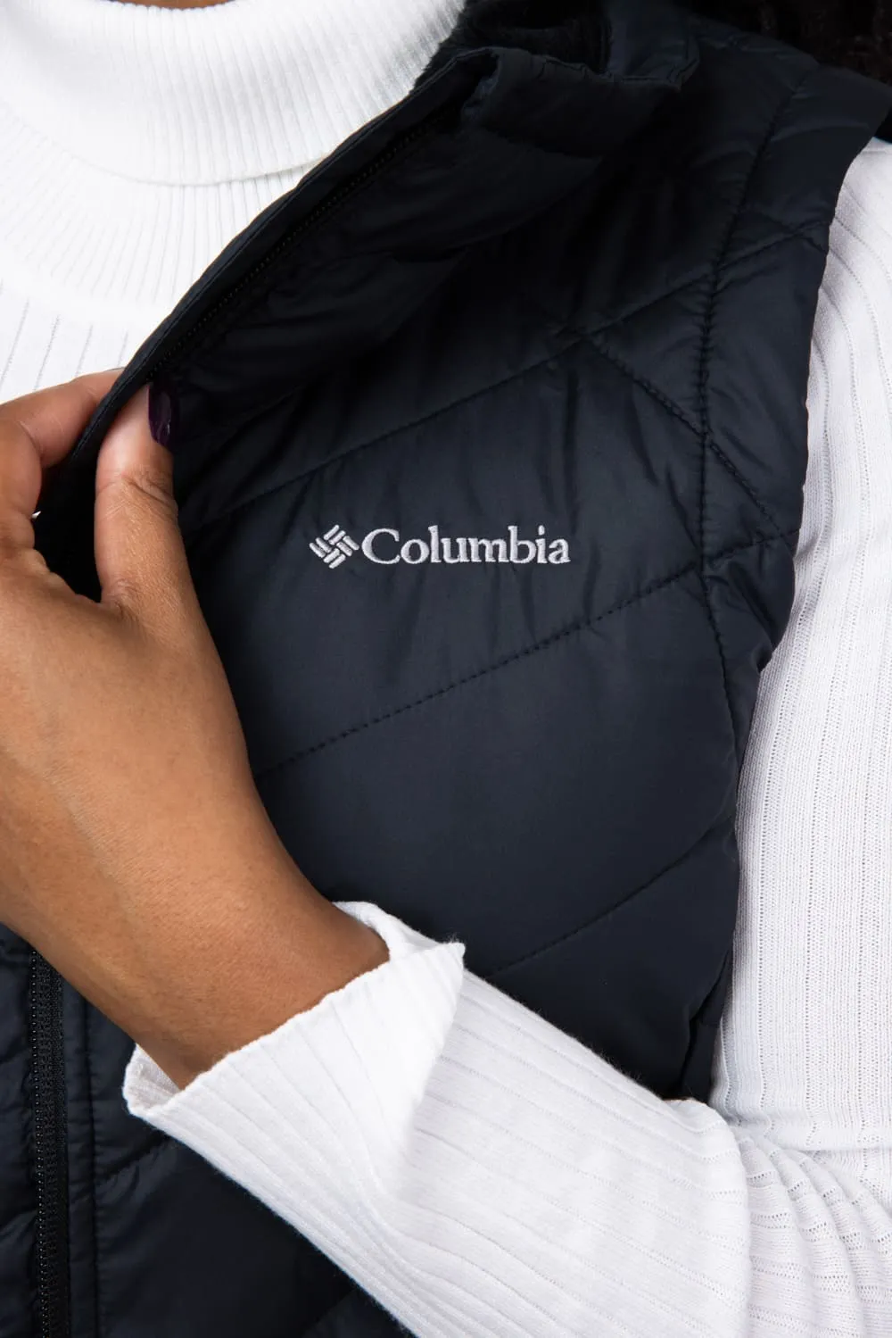 Columbia Heavenly II Long Vest for Women in Black | 2089191-010