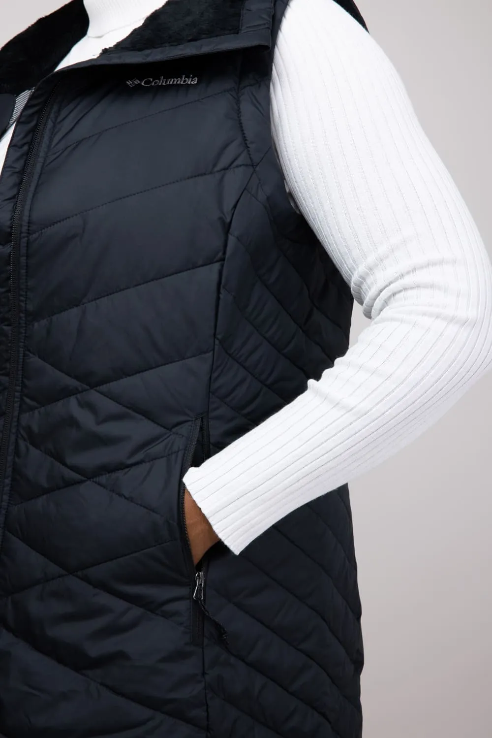 Columbia Heavenly II Long Vest for Women in Black | 2089191-010