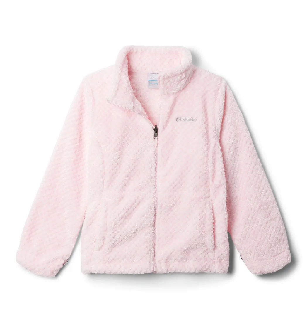 Columbia Kids Girls Red Bugaboo III Printed Fleece Interchange Jacket