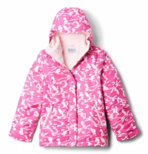 Columbia Kids Girls Red Bugaboo III Printed Fleece Interchange Jacket