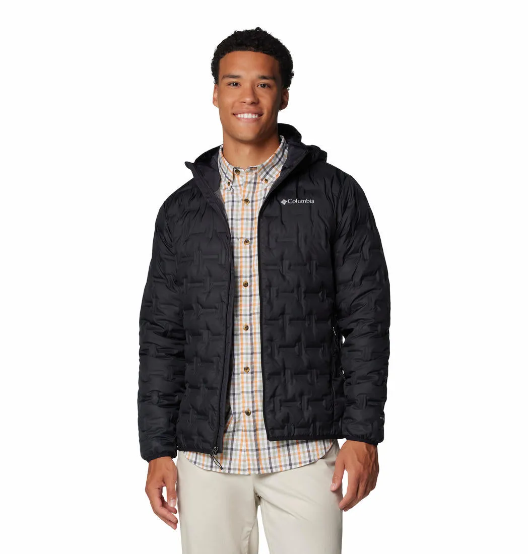 Columbia Mens Black Delta Ridge II Down Hooded Jacket