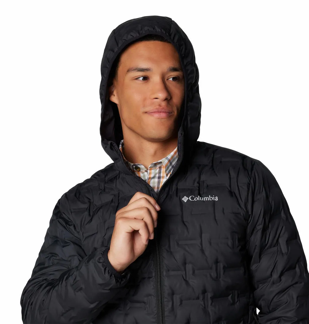 Columbia Mens Black Delta Ridge II Down Hooded Jacket