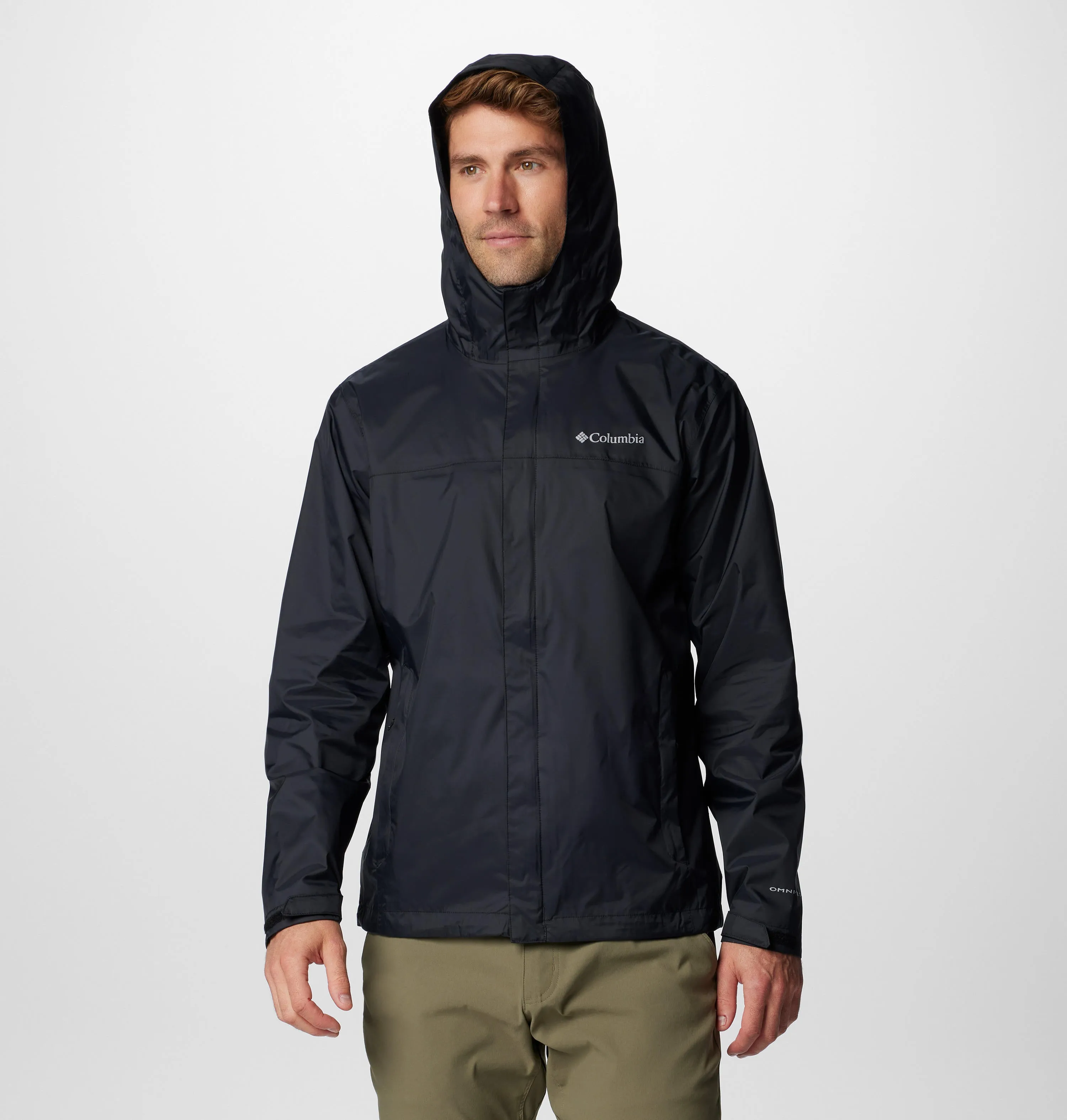 Columbia Mens Black Omni-Tech Watertight II Rain Jacket