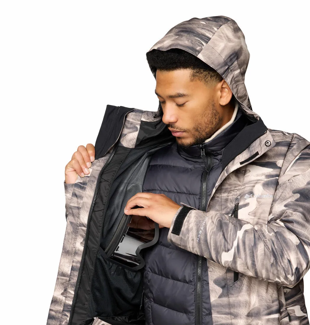 Columbia Mens Brown Whirlibird V Printed Interchange Jacket