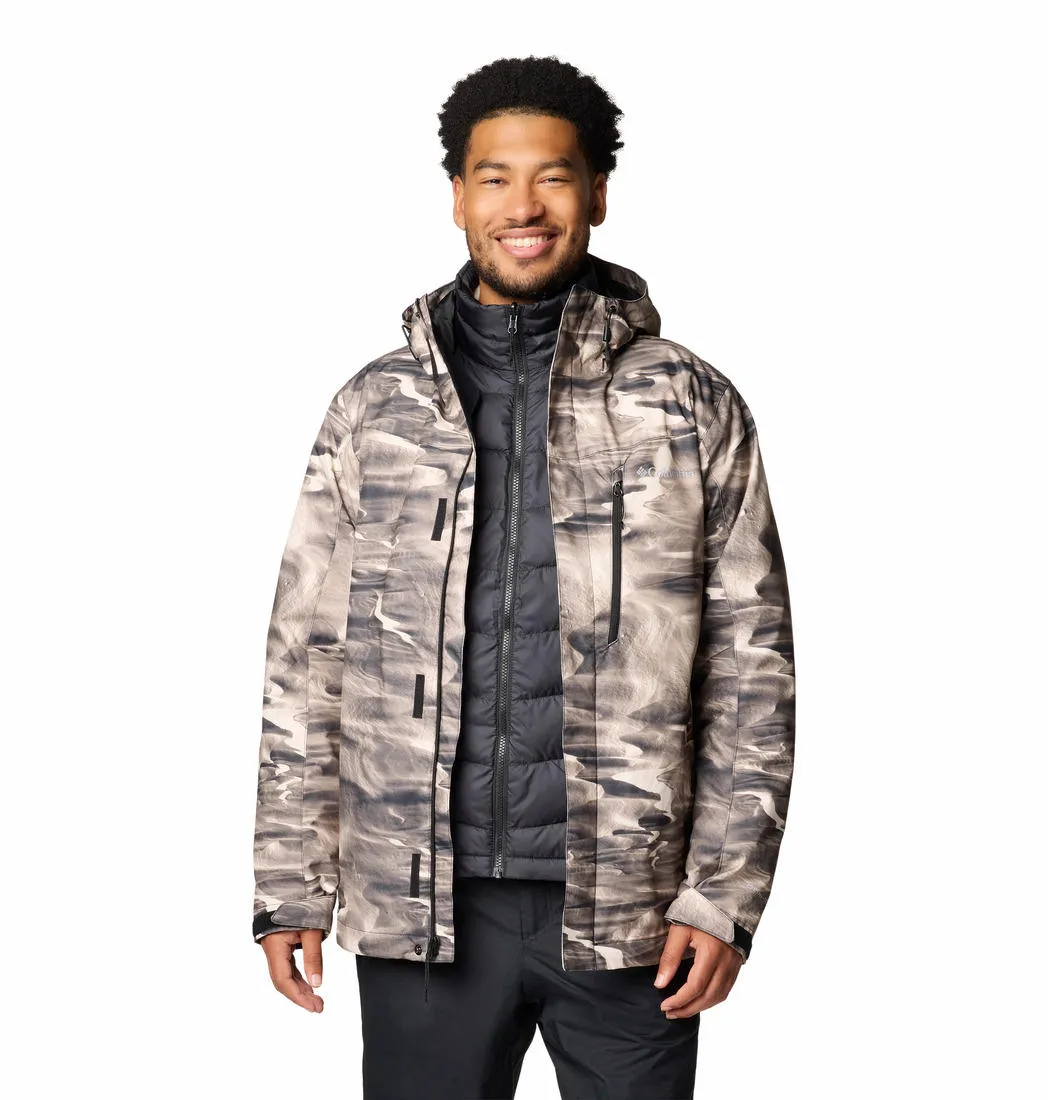 Columbia Mens Brown Whirlibird V Printed Interchange Jacket