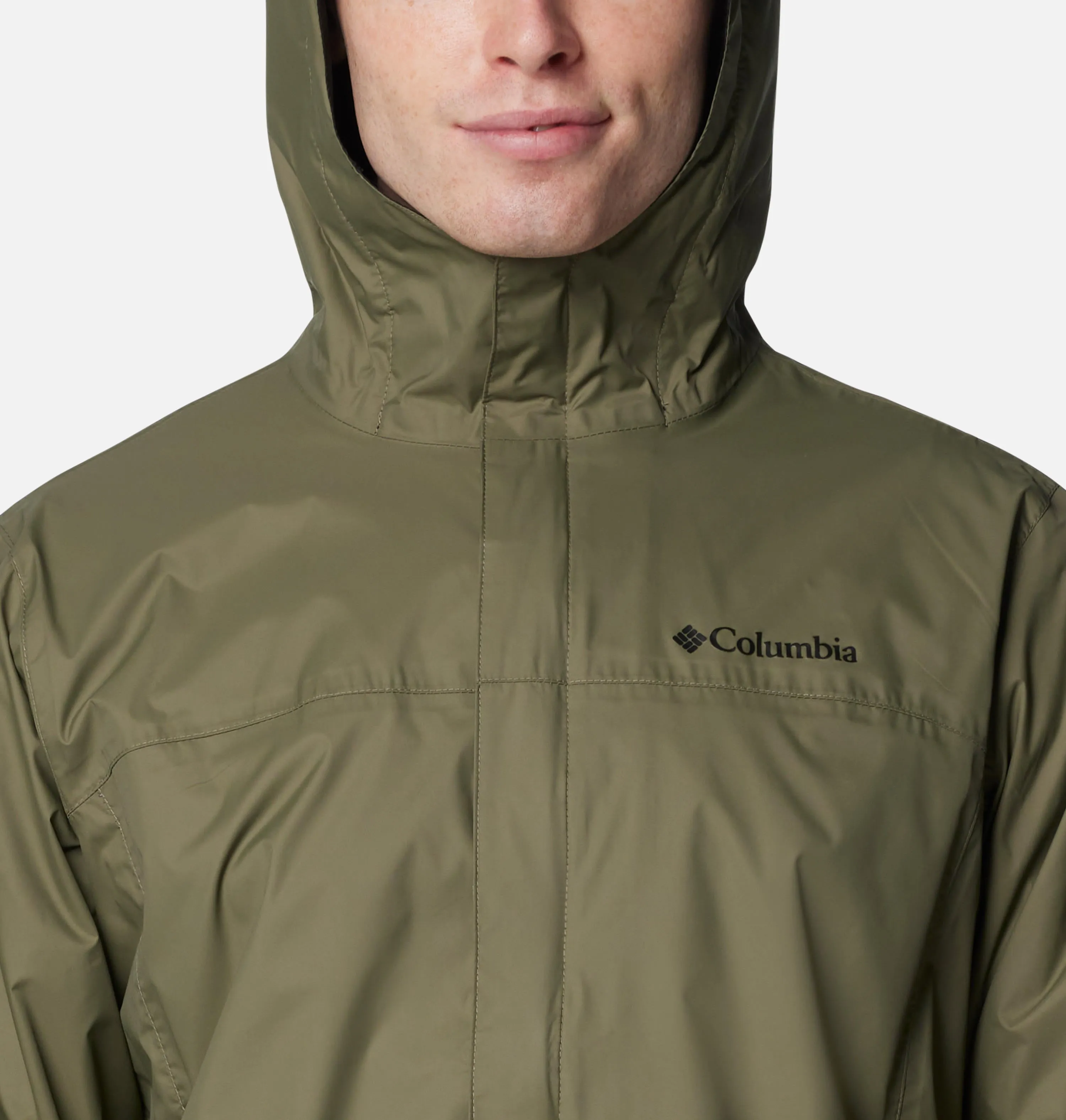 Columbia Mens Green Omni-Tech Watertight II Rain Jacket