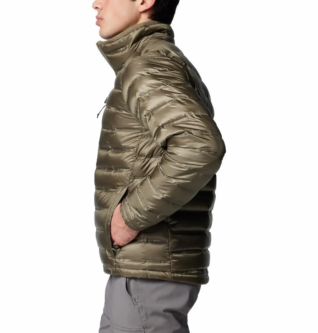 Columbia Mens Green Pebble Peak II Down Jacket