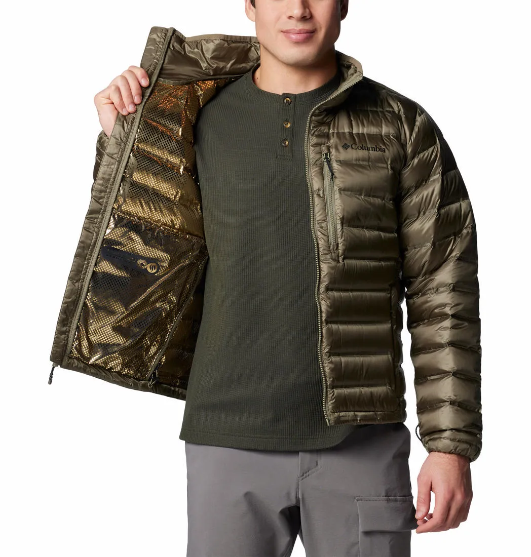 Columbia Mens Green Pebble Peak II Down Jacket