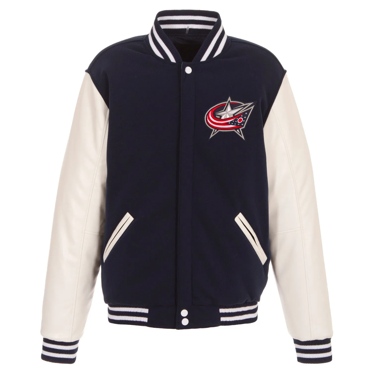 Columbus Blue Jackets Reversible Varsity Jacket