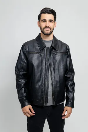 Conner - Men's Vegan Faux Leather Jacket