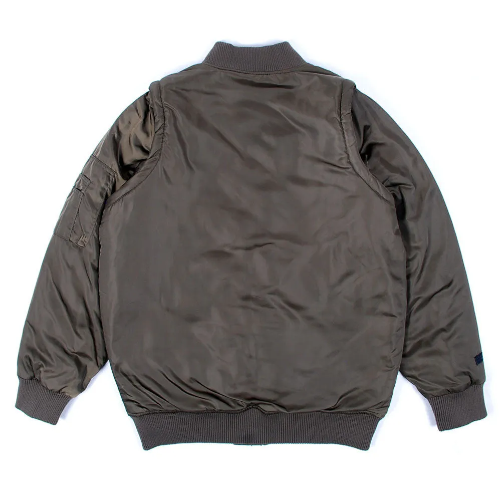 Convert MA1 Flight Jacket (Convertible Vest) - Olive