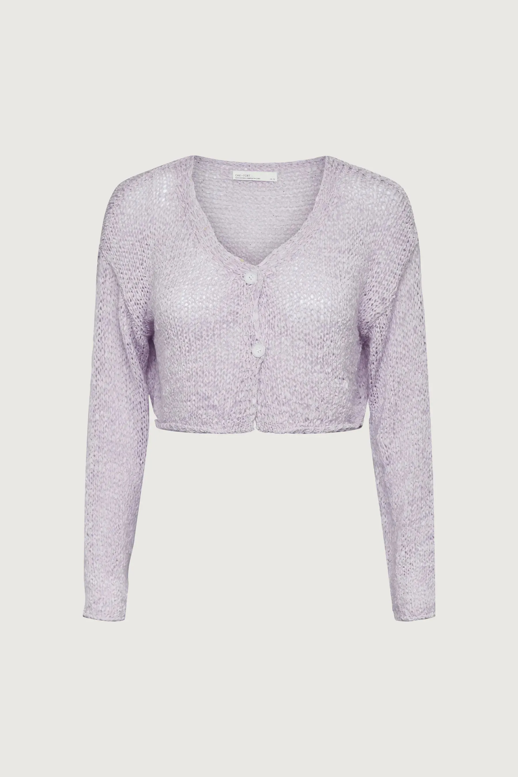 Cropped Crochet Cardigan