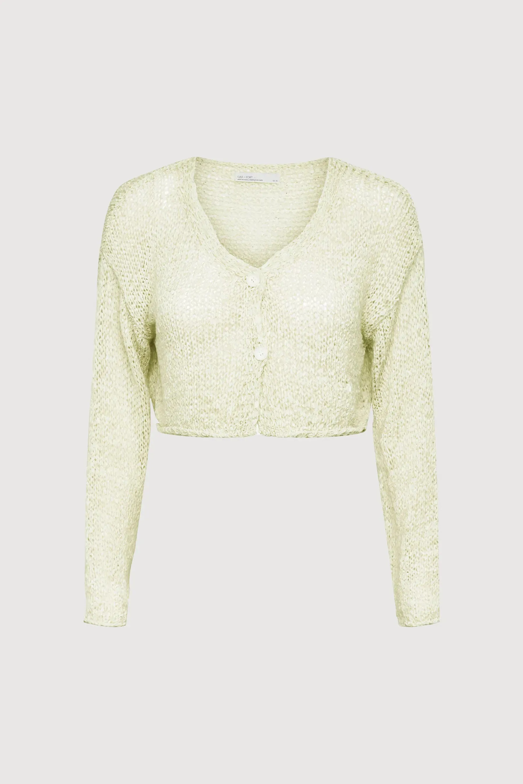 Cropped Crochet Cardigan